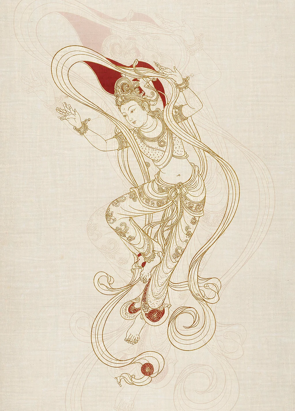 Flying Apsara — sample composition